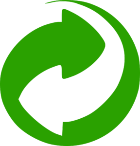 Logo recyclage point vert